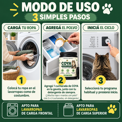 Disolvente de Pelo COYA 6 en 1: el pelo se va con el lavado
