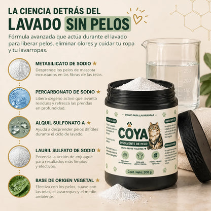 Disolvente de Pelo COYA 6 en 1: el pelo se va con el lavado